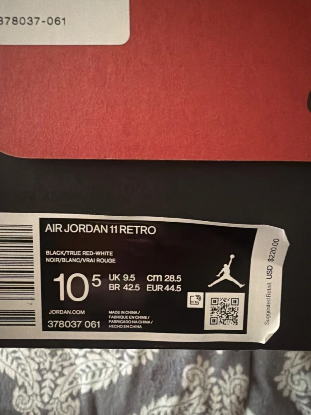 10.5 Bred Jordan 11 Retro